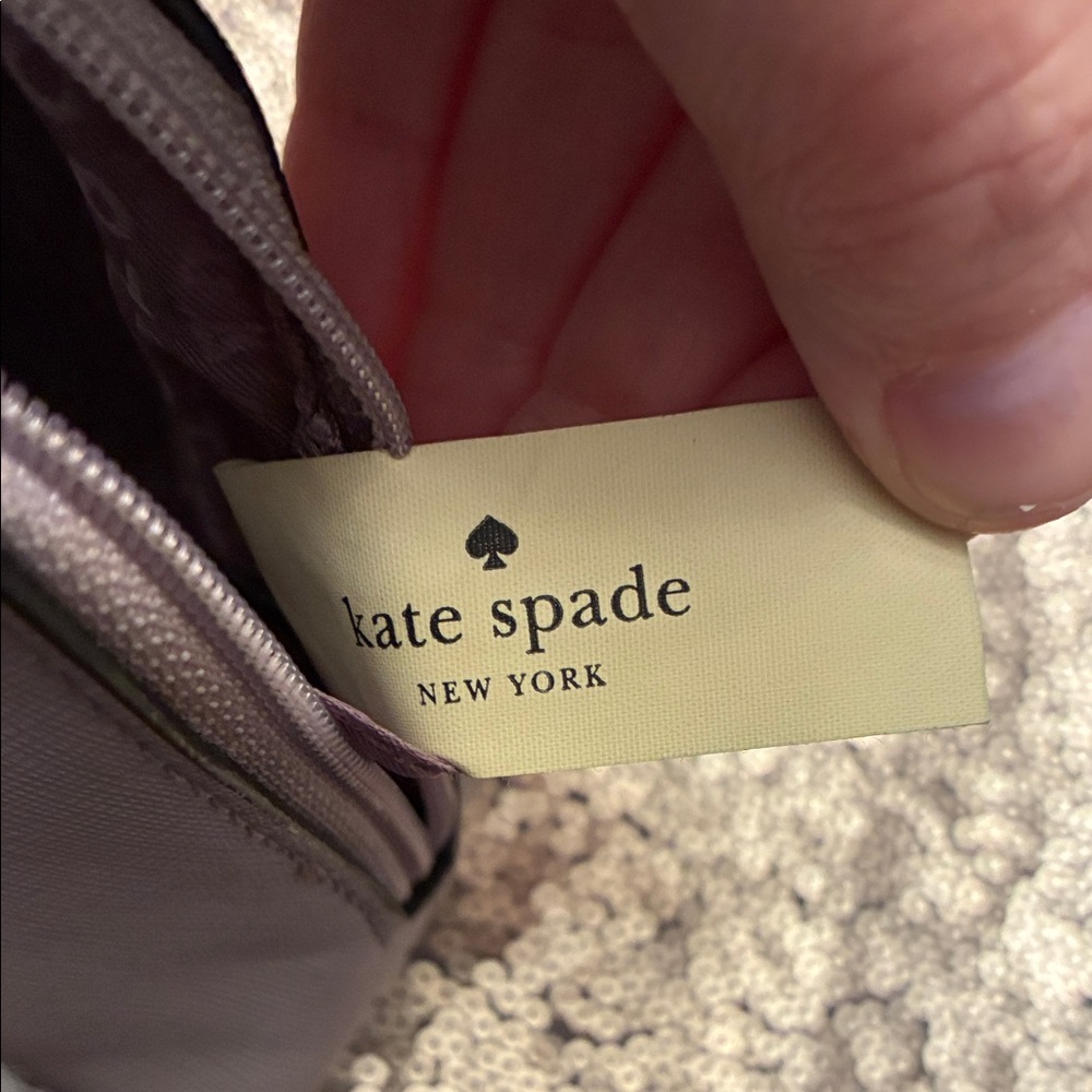 Gray Bunny Coin Purse Kate Spade w Carrot Zip & Fuzzy Tail Leather 2017 - Picture 9 of 10